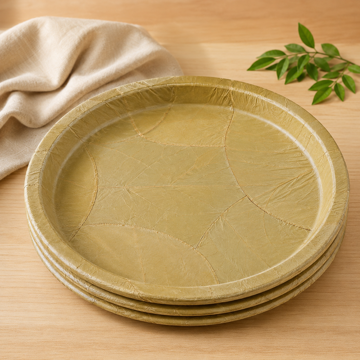 Breakfast Leaf Plates | 25 Pieces per pack